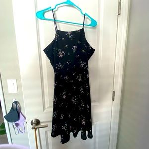 Black floral dress